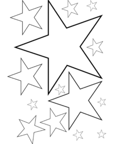 Star Coloring Pages Printable for Free Download