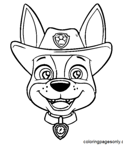 Tracker Paw Patrol Coloring Pages Printable for Free Download