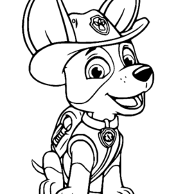 Tracker Paw Patrol Coloring Pages Printable for Free Download