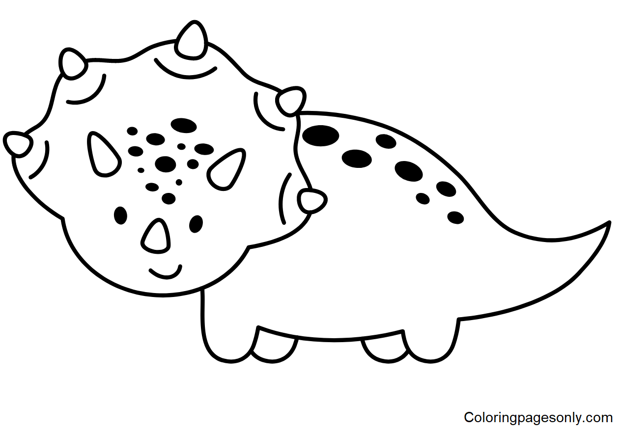 Triceratops Coloring Pages Printable for Free Download