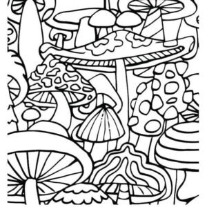 Grayscale Trippy Psychedelic Coloring Book Set 1 30 Printable