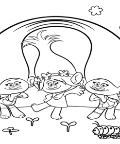 Trolls World Tour Coloring Pages Printable for Free Download