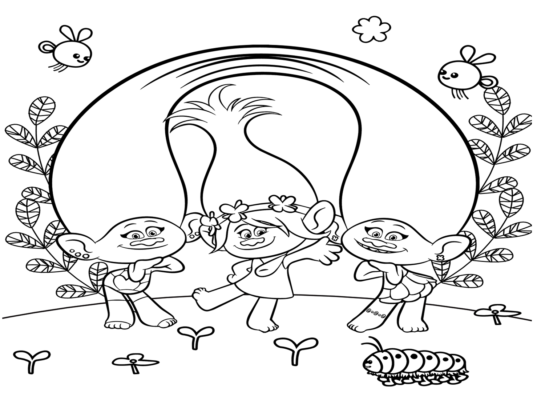 Trolls World Tour Coloring Pages Printable for Free Download