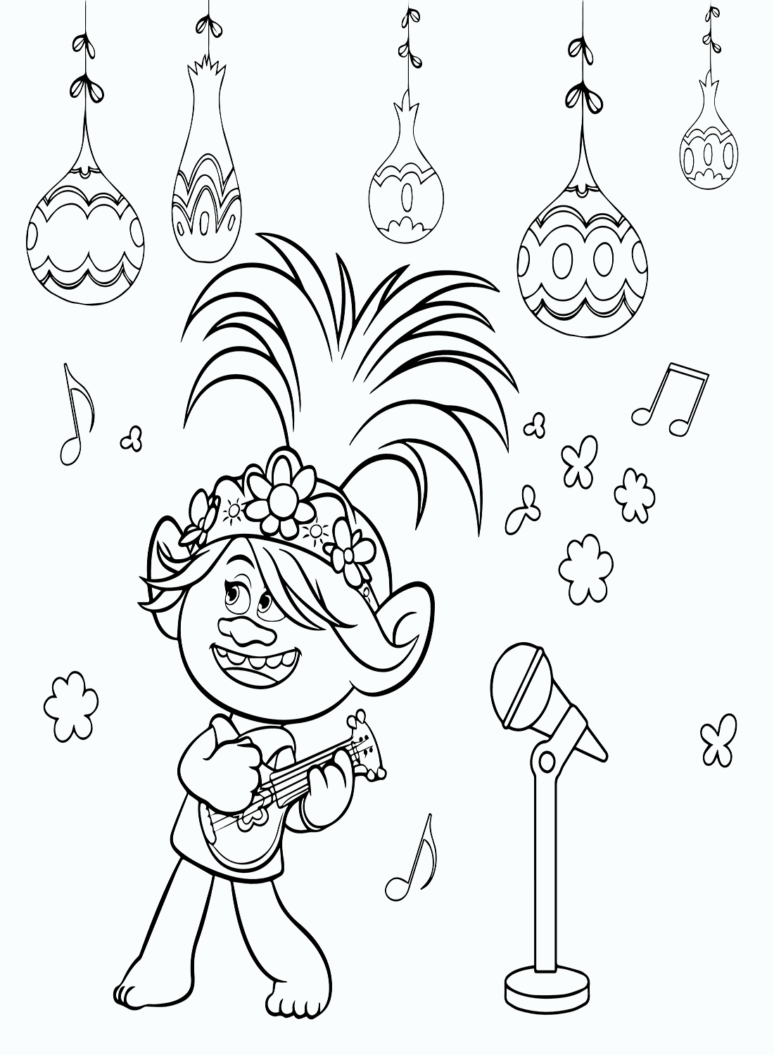 Trolls World Tour coloring pages  Poppy coloring page, Coloring pages,  Cute coloring pages