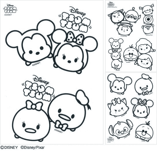 tsum tsum coloring pages free