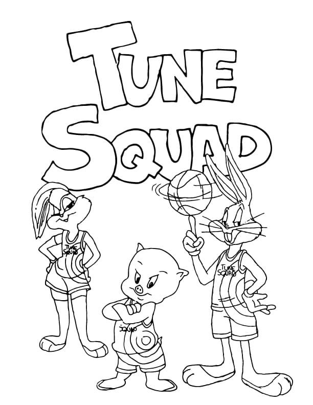 Space Jam Coloring Pages Printable for Free Download