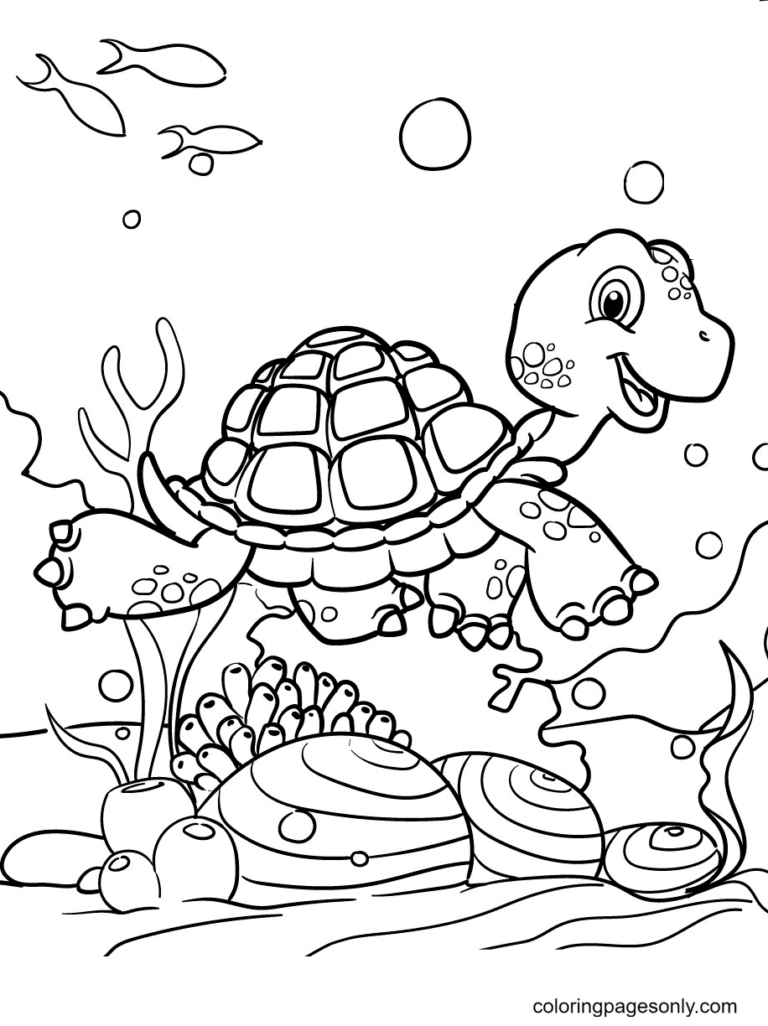 Turtle Coloring Pages Printable for Free Download