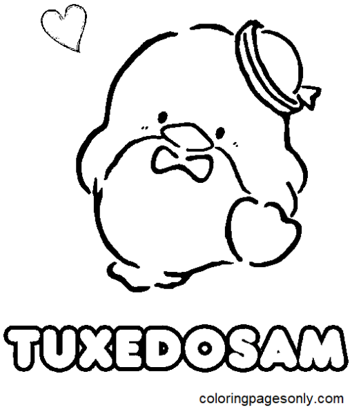 Tuxedo Sam Coloring Pages Printable For Free Download