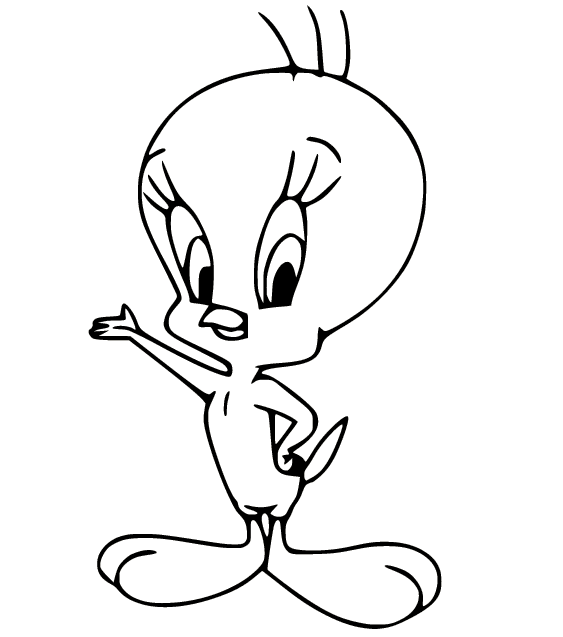 Tweety Bird Line Artwork - Phenomenon - Drawings & Illustration