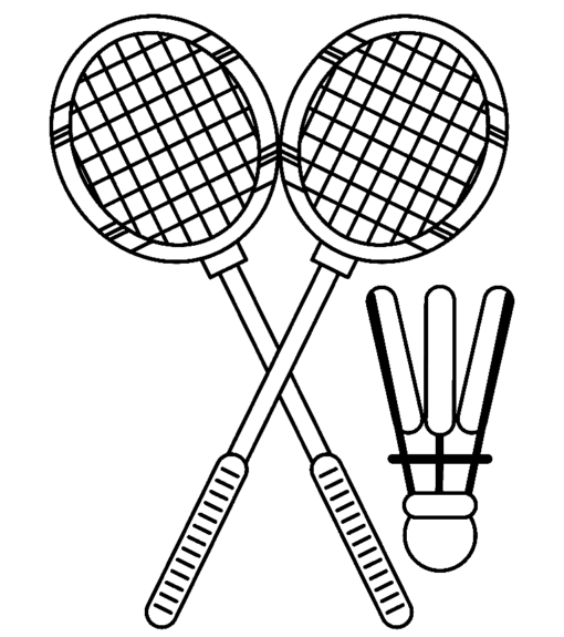 Badminton Coloring Pages Printable for Free Download