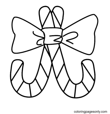 Christmas Candy Cane Coloring Pages Printable for Free Download