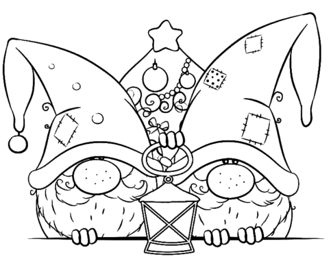 Gnome Coloring Pages Printable for Free Download