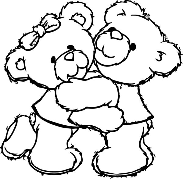 Teddy Bear Coloring Pages Printable for Free Download