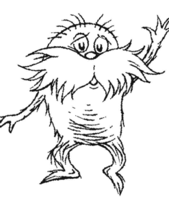 the lorax characters coloring page