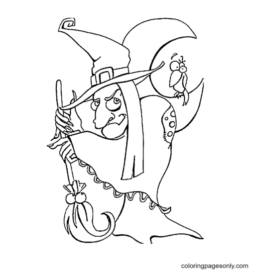 Witch Coloring Pages Printable for Free Download