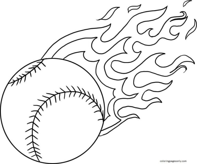 Baseball Coloring Pages Printable for Free Download