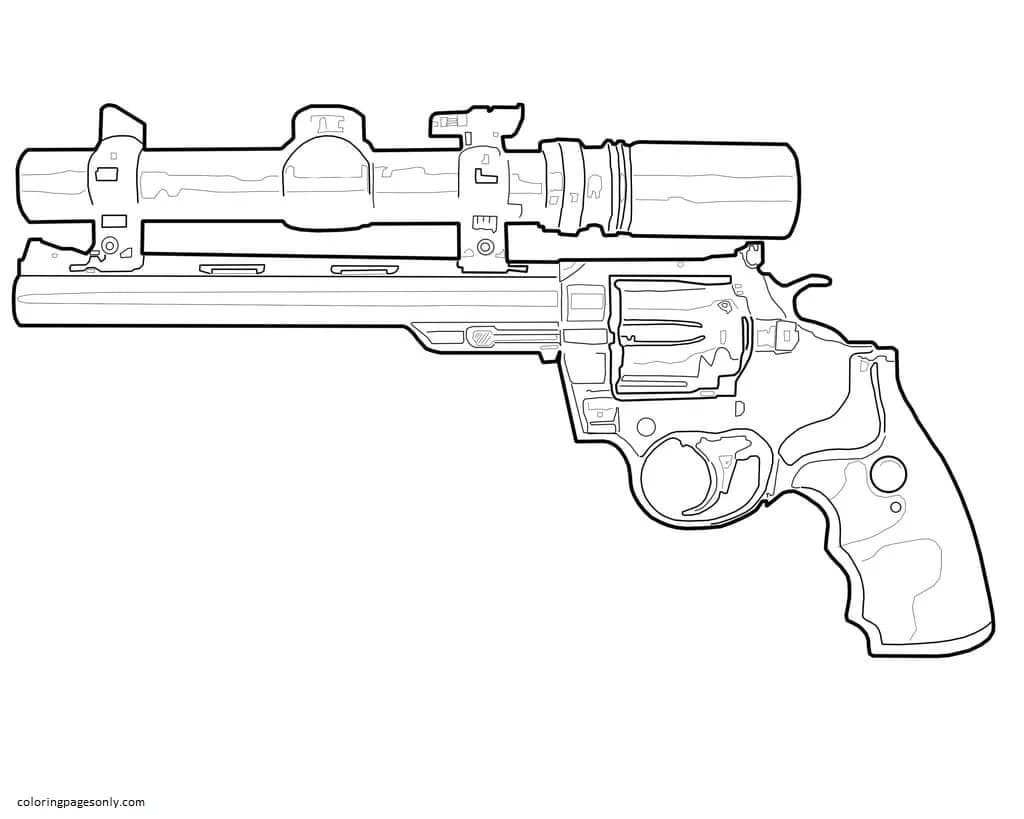 pistol coloring pages