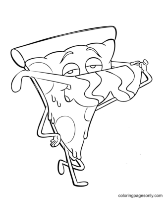 Pizza Coloring Pages Printable for Free Download