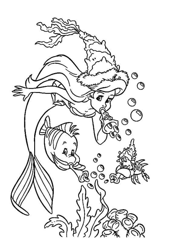 The Little Mermaid Coloring Pages Printable for Free Download