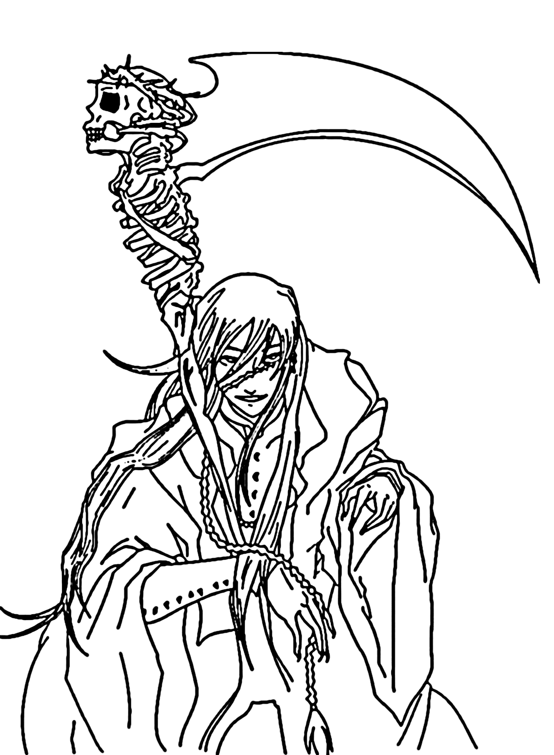undertaker black butler coloring pages