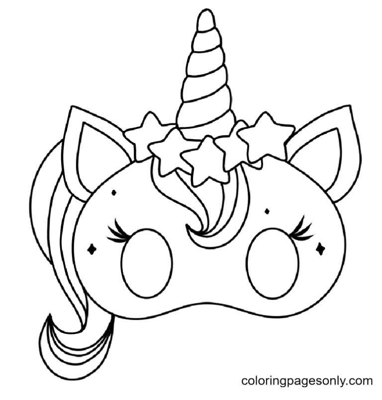 Unicorn Cat Coloring Pages Printable for Free Download