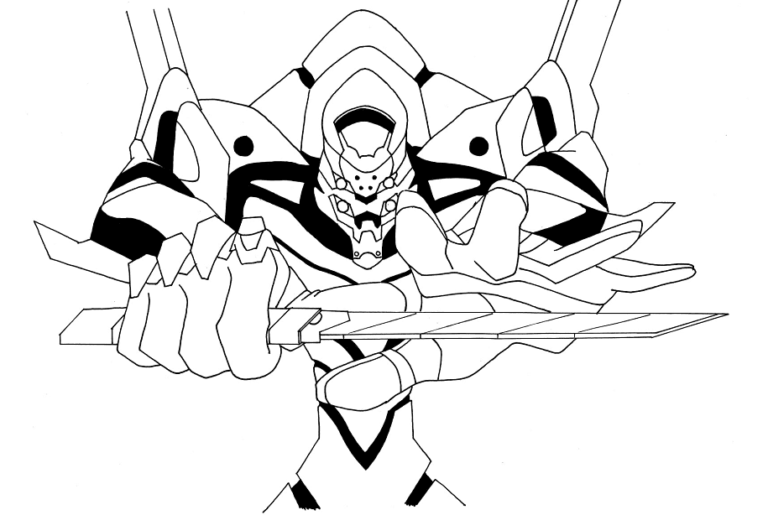 Neon Genesis Evangelion Coloring Pages Printable for Free Download