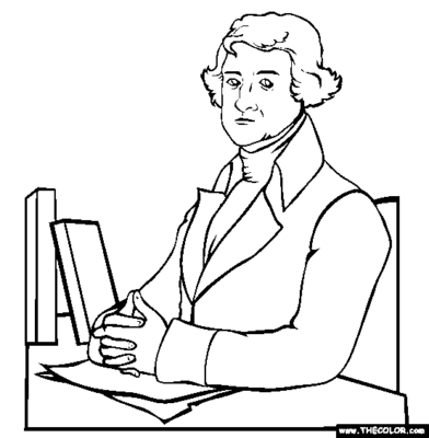 Thomas Jefferson Coloring Pages Printable for Free Download