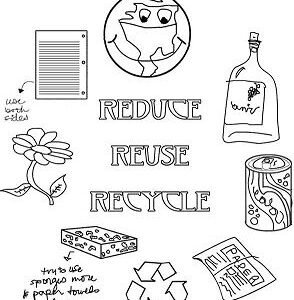 Recycling Coloring Pages Printable for Free Download