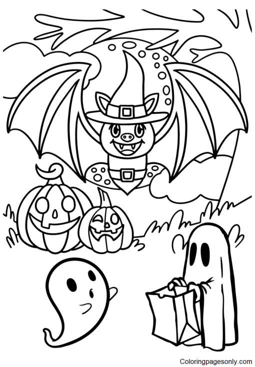 Bat Coloring Pages Printable for Free Download