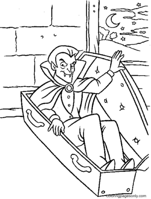 Vampire Coloring Pages Printable for Free Download