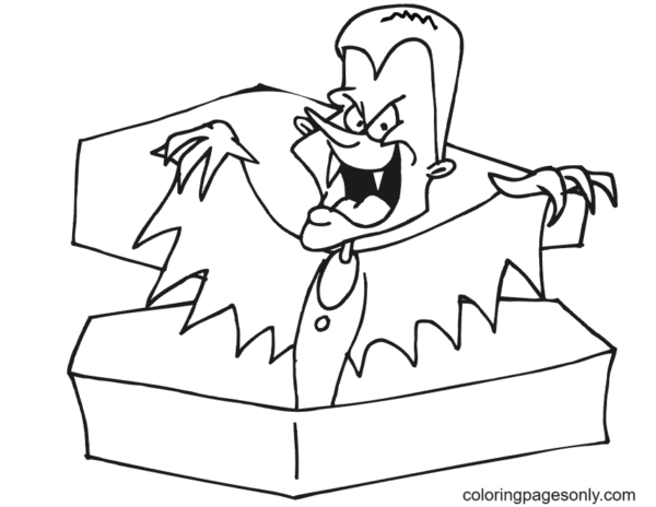 Vampire Coloring Pages Printable for Free Download