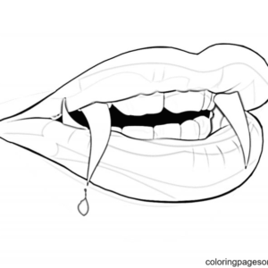 Vampire Coloring Page - Ultra Coloring Pages