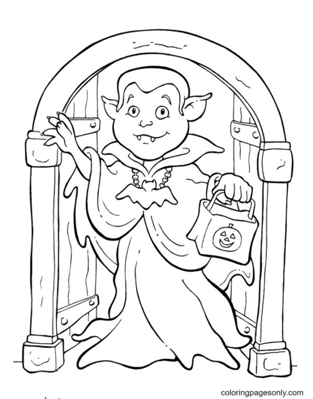 Vampire Coloring Pages Printable for Free Download