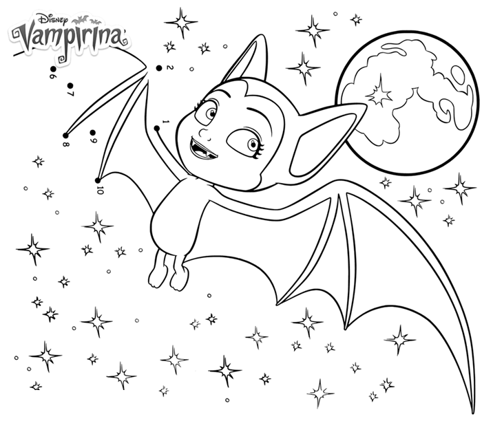 vampirina free coloring pages