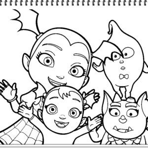 vampirina free coloring pages