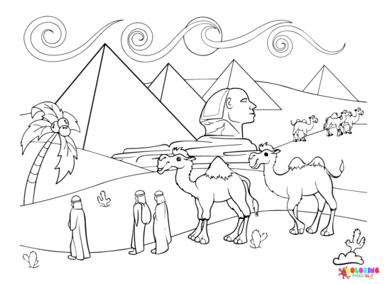 Ancient Egypt Coloring Pages Printable for Free Download