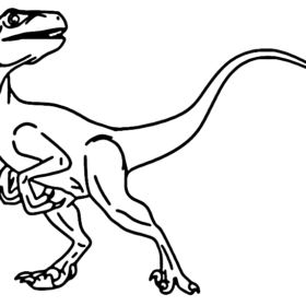 Velociraptor Coloring Pages Printable for Free Download