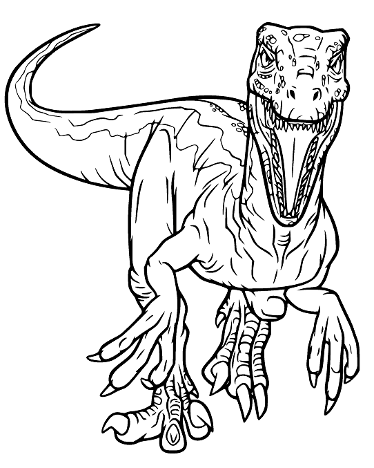 velociraptor coloring pages