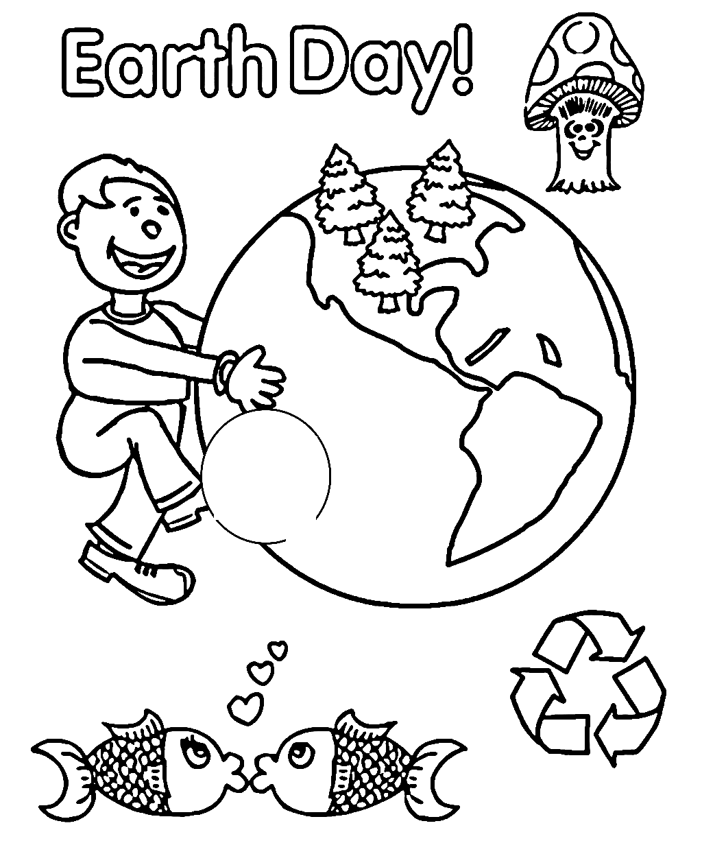 Earth Day Coloring Pages Printable for Free Download