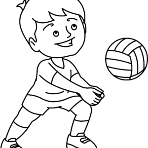 Volleyball Coloring Pages - Get Coloring Pages