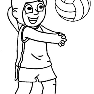 Volleyball Coloring Pages Printable for Free Download