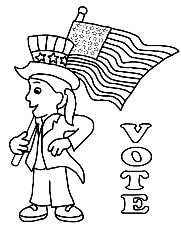 Election Day Coloring Pages Printable for Free Download