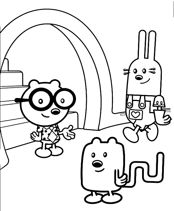 Wow Wow Wubbzy Coloring Pages Printable for Free Download