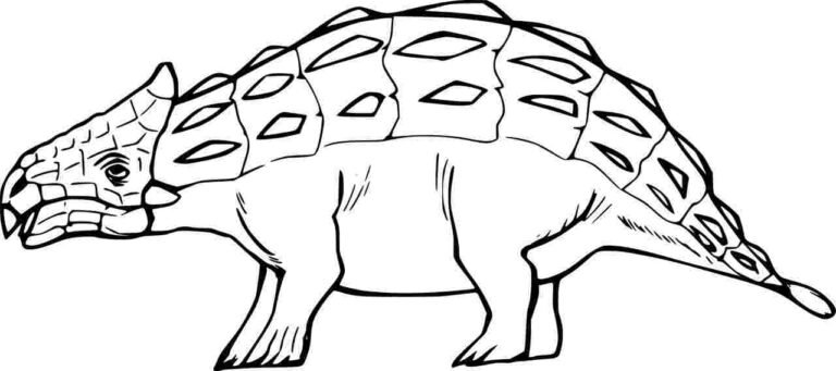 Ankylosaurus Coloring Pages Printable for Free Download