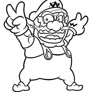 Wario Coloring Pages Printable for Free Download