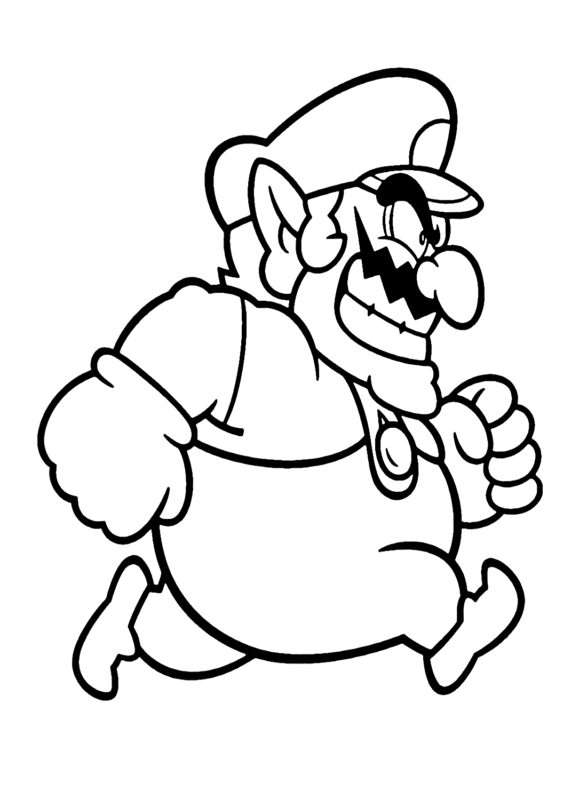 Wario Coloring Pages Printable for Free Download