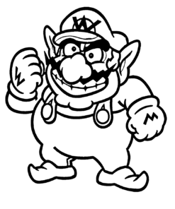 Wario Coloring Pages Printable for Free Download