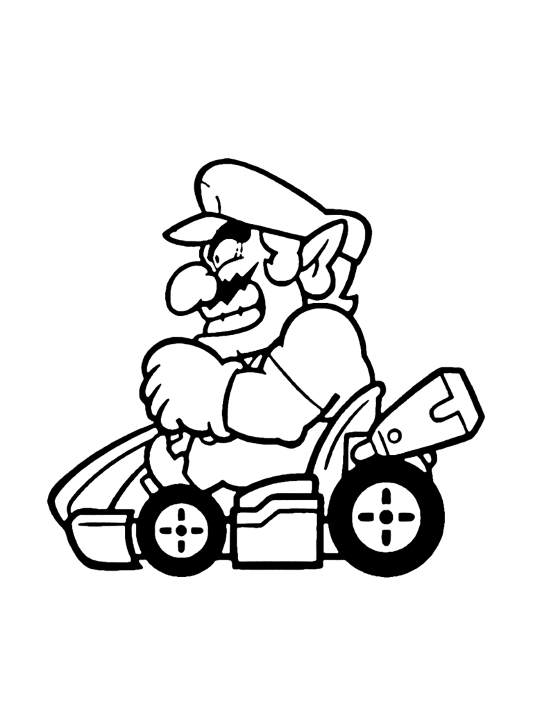 Wario Coloring Pages Printable for Free Download