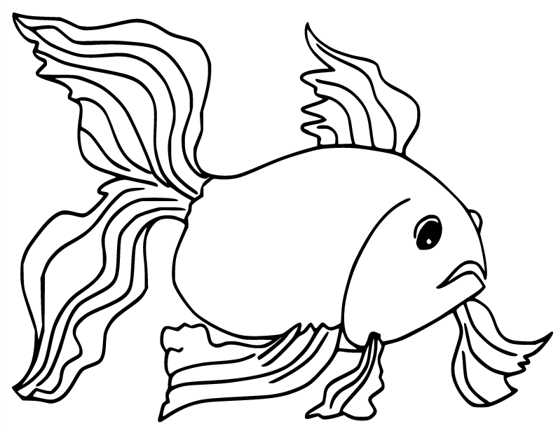 Goldfish Coloring Pages Printable for Free Download