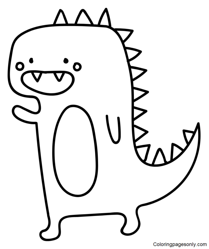 Tyrannosaurus Rex Coloring Pages Printable for Free Download